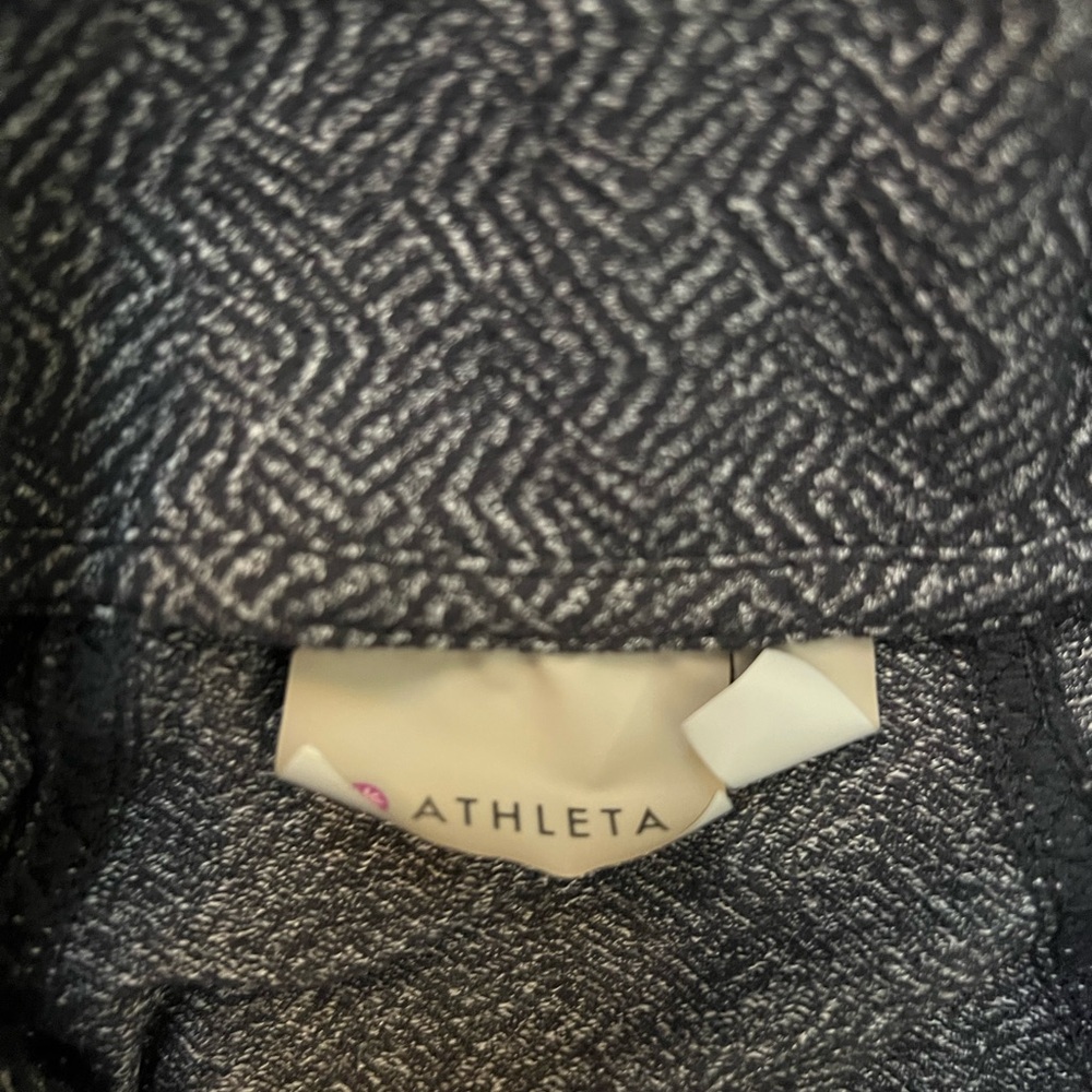 Athleta Black Patterned Utility Jacket - image 3